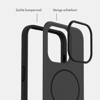 imoshion Color Backcover met Thin MagSafe Ring Apple iPhone 15 Pro - Zwart