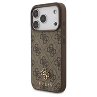 Guess 4G Metal Logo Backcover MagSafe Apple iPhone 17 Pro - Bruin