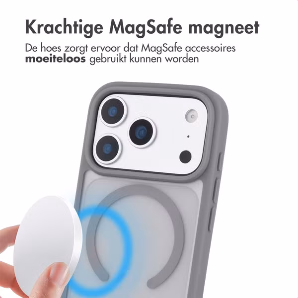 imoshion Color Guard Backcover met MagSafe Apple iPhone 18 Pro / 17 Pro - Grijs
