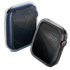 Uniq 2x Glase Apple Watch Case 7-9 - 41 mm - Clear / Smoke