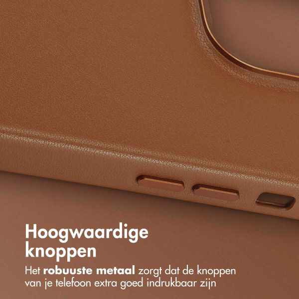 Accezz MagSafe Leather Backcover Apple iPhone 14 Pro - Sienna Brown