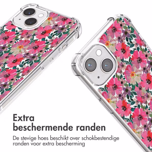 imoshion Design hoesje met koord Apple iPhone 14 - Flower Water