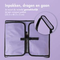 imoshion Reistafel - tablethouder auto - 7 opbergvakken - inclusief 2 kleurplaten - Paars