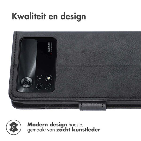 imoshion Luxe Bookcase Xiaomi Poco X4 Pro 5G - Zwart