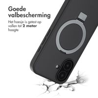 Accezz Ring Stand Backcover met MagSafe Apple iPhone 16 - Zwart