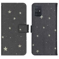 imoshion Design Softcase Bookcase Samsung Galaxy A71 - Stars Gold