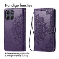imoshion Mandala Bookcase Motorola Moto G77 - Paars