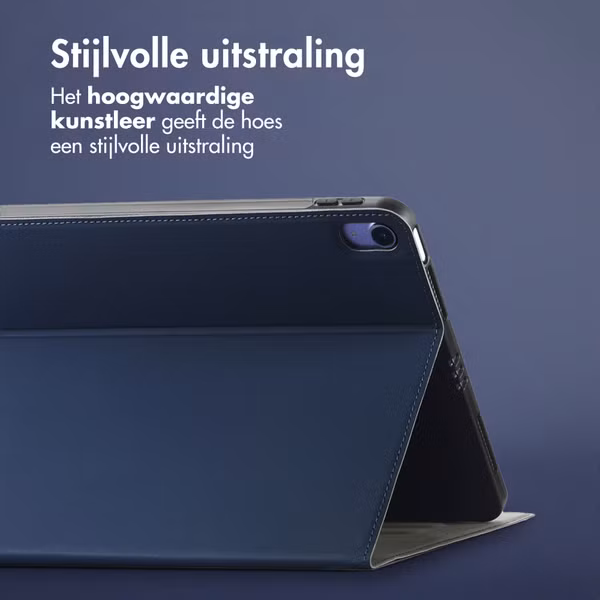 Accezz Classic Tablet Case Apple iPad Air 11 inch (2025) M3 / (2024) M2 / Air 5 (2022) / Air 4 (2020) - Donkerblauw