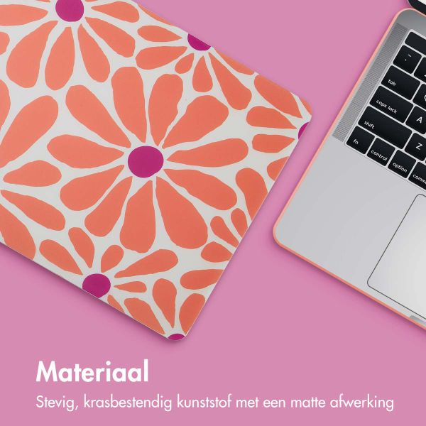 imoshion Design Laptop Cover Apple MacBook Pro 16 inch (2021 / 2023 M3 chip / 2024 M4 chip) - Orange Flower Connect