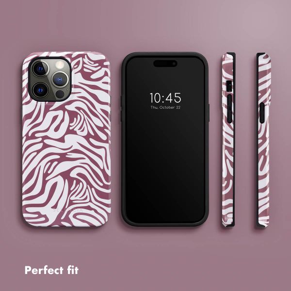 Selencia Vivid Back Cover Apple iPhone 14 Pro Max - Trippy Swirl Dark Rose