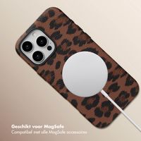 Selencia Sabi Backcover Panterprint met MagSafe Apple iPhone 16 Pro Max - Mocha Brown