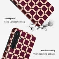 Selencia Vivid Backcover Samsung Galaxy S25 - Check This Burgundy