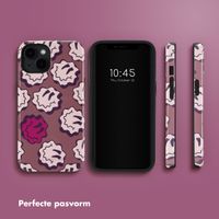 Selencia Vivid Backcover met MagSafe Apple iPhone 14 - Wavy Smiley Pink