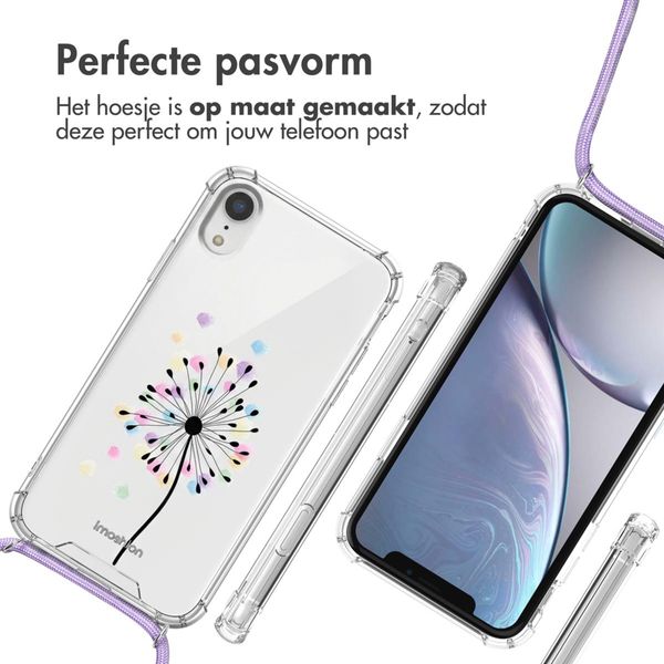 imoshion Design hoesje met koord Apple iPhone Xr - Sandstone Dandelion