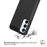 imoshion Brushed Backcover Samsung Galaxy A55 - Zwart