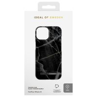 iDeal of Sweden Fashion Backcover MagSafe iPhone 15 - Black Thunder Marble