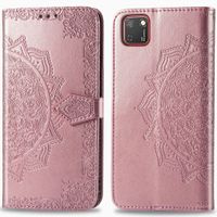 imoshion Mandala Bookcase Huawei Y5p - Rosé Goud