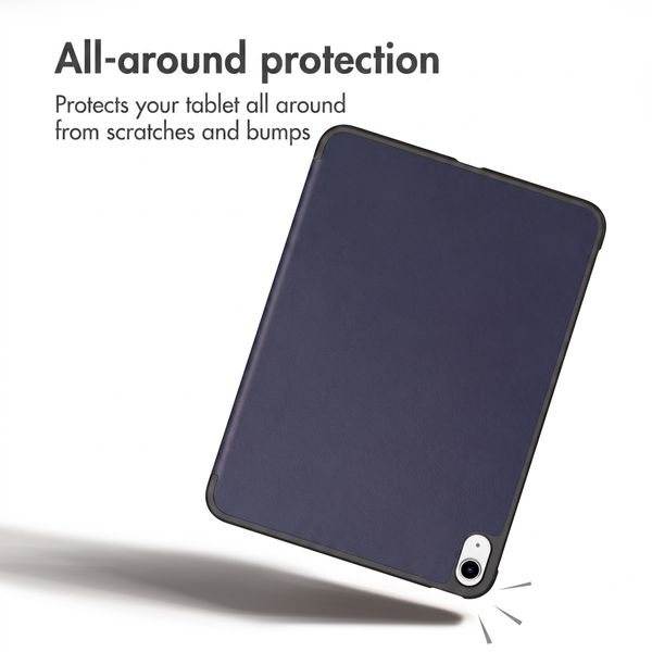 imoshion Trifold Book Case Apple iPad Air 11 inch (2026) M4 / (2025) M3 / (2024) M2 / Air 5 (2022) / Air 4 (2020) - Dark Blue