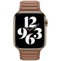 Apple Leather Link Apple Watch Series 1-9 / SE - 38/40/41 mm / Series 10 - 42 mm - Maat M/L - Saddle Brown