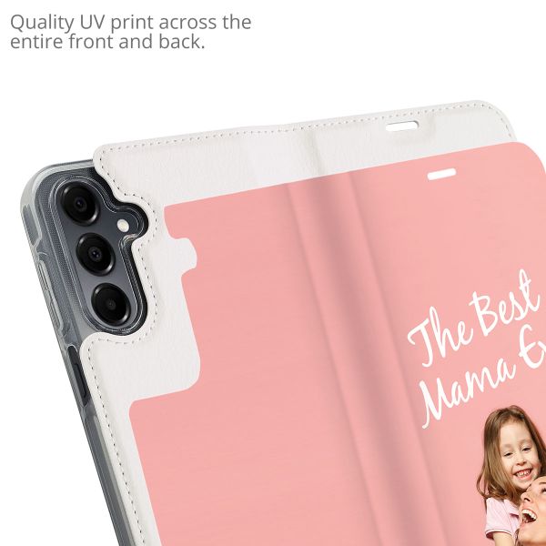 Ontwerp je eigen Compact gel bookcase hoes Samsung Galaxy A16 - Wit