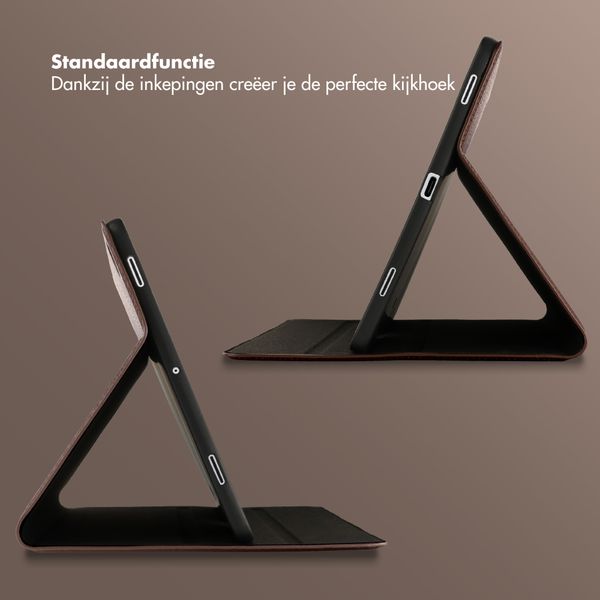 Selencia Riva Bookcase Samsung Galaxy Tab S11 - Mocha Brown