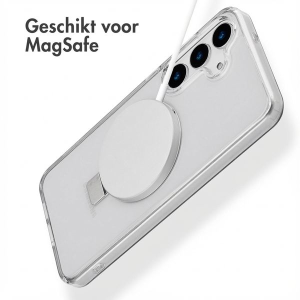 Accezz Ring Stand Backcover met MagSafe Samsung Galaxy S25 Plus - Transparant
