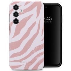 Selencia Vivid Backcover Samsung Galaxy A35 - Colorful Zebra Old Pink