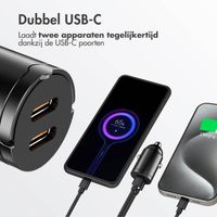 Accezz Autolader | Snellader met 2 poorten - 2x USB-C 65 watt