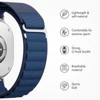 Accezz Nylon Alpine Band Samsung Galaxy Watch 9 (40/44mm) / Watch 8 (40/44mm) / Classic (46mm) - Dark Blue