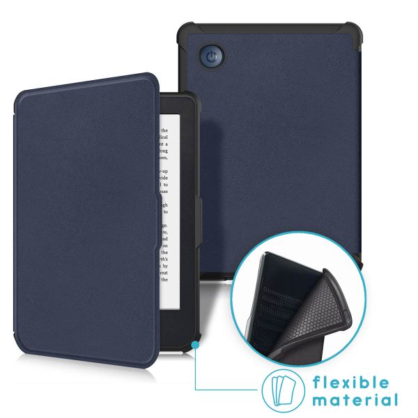 imoshion Slim Soft Case Sleepcover Kobo Clara 2E / Tolino Shine 4 - Donkerblauw