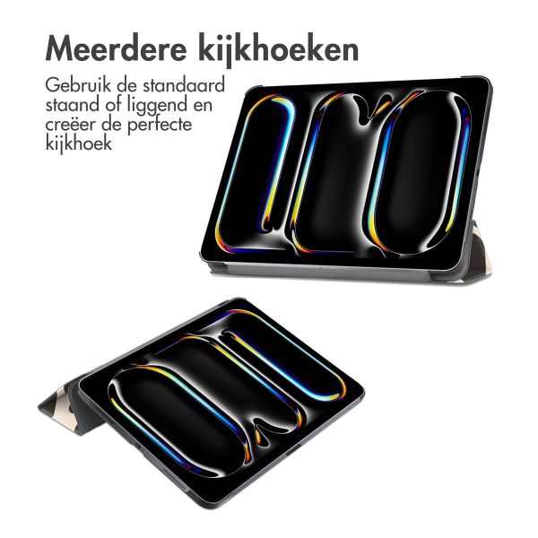 imoshion Design Trifold Bookcase Apple iPad Pro 13 (2025) M5 / (2024) M4 - Leopard