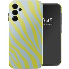Selencia Vivid Backcover Samsung Galaxy A15 (5G) - Zebra Winter Sky Titanium Yellow