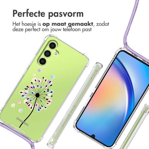 imoshion Design hoesje met koord Samsung Galaxy A34 (5G) - Sandstone Dandelion