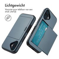 imoshion Backcover met pasjeshouder Apple iPhone 16 - Donkerblauw