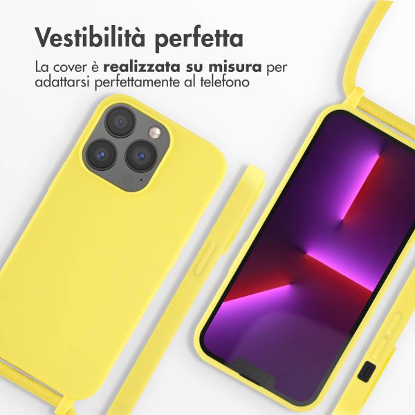 imoshion Siliconen hoesje met koord Apple iPhone 13 Pro - Geel