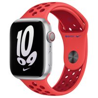 Apple Nike Sport Band Apple Watch Series 1 t/m 11 / SE / Ultra (44/45/46/49 mm) - Bright Crimson / Gym Red