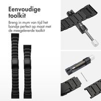 Accezz Mat Titanium bandje  - Garmin 26 mm aansluiting - Zwart