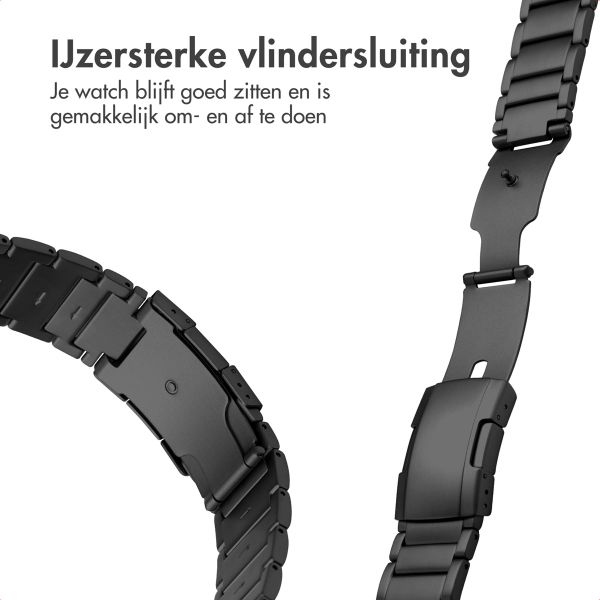 Accezz Mat Titanium bandje  - Garmin 26 mm aansluiting - Zwart