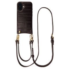 Selencia Nova Real Leather Back Cover with Card Holder Apple iPhone 17 - Dark Chocolate