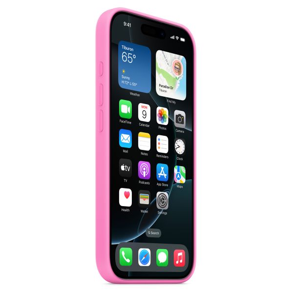 Apple Silicone Backcover MagSafe Apple iPhone 16 Pro - Peony Pink
