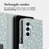 imoshion Design Bookcase Samsung Galaxy A56 - Smoke Green Flowers
