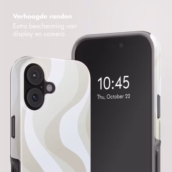 Selencia Vivid Backcover met MagSafe Apple iPhone 17 - Desert Waves Beige