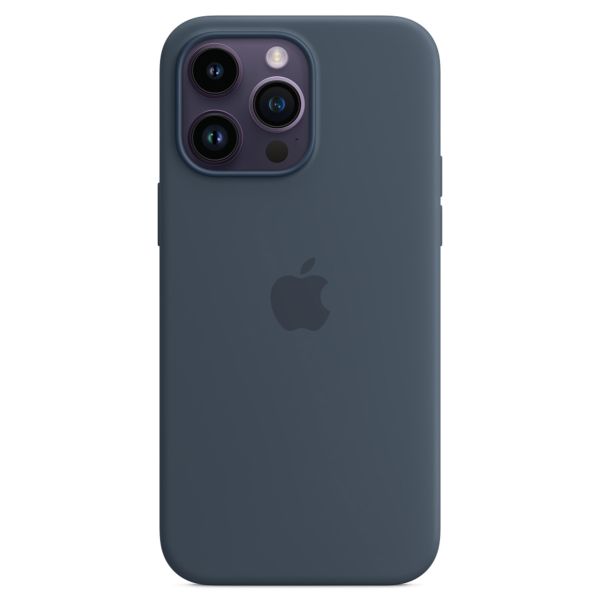 Apple Silicone Back Cover with MagSafe Apple iPhone 14 Pro Max - Storm Blue