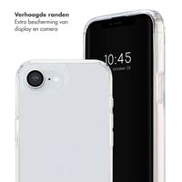 Selencia Transparent Case with Hooks + Lova Wrist Strap Apple iPhone 17e / 16e - Beige