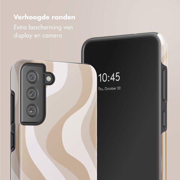 Selencia Vivid Backcover Samsung Galaxy S21 FE - Desert Waves Beige