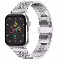 Selencia Jubilee stalen bandje Apple Watch Series 1 t/m 9 / SE (38/40/41 mm) | Series 10 / 11 (42 mm) - Zilver