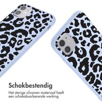 imoshion Siliconen design hoesje met koord Apple iPhone 11 - Animal Lila