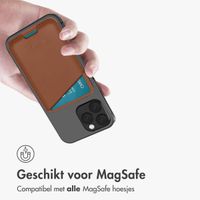 Accezz Leren Kaarthouder - Geschikt voor MagSafe en Qi2 - Sienna Brown