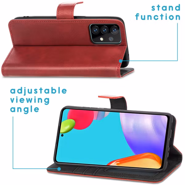 imoshion Luxe Bookcase Samsung Galaxy A52(s) (5G/4G) - Rood