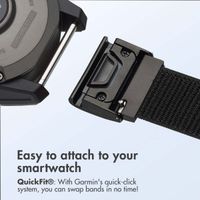 imoshion QuickFit® Nylon Band - Garmin 20 mm Connector - Size L/XL - Black